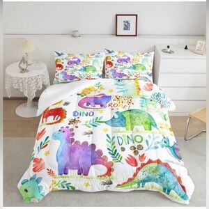 Dinosaur Bedding Set,Dinosaur Comforter,Dinosaur Comforter Set